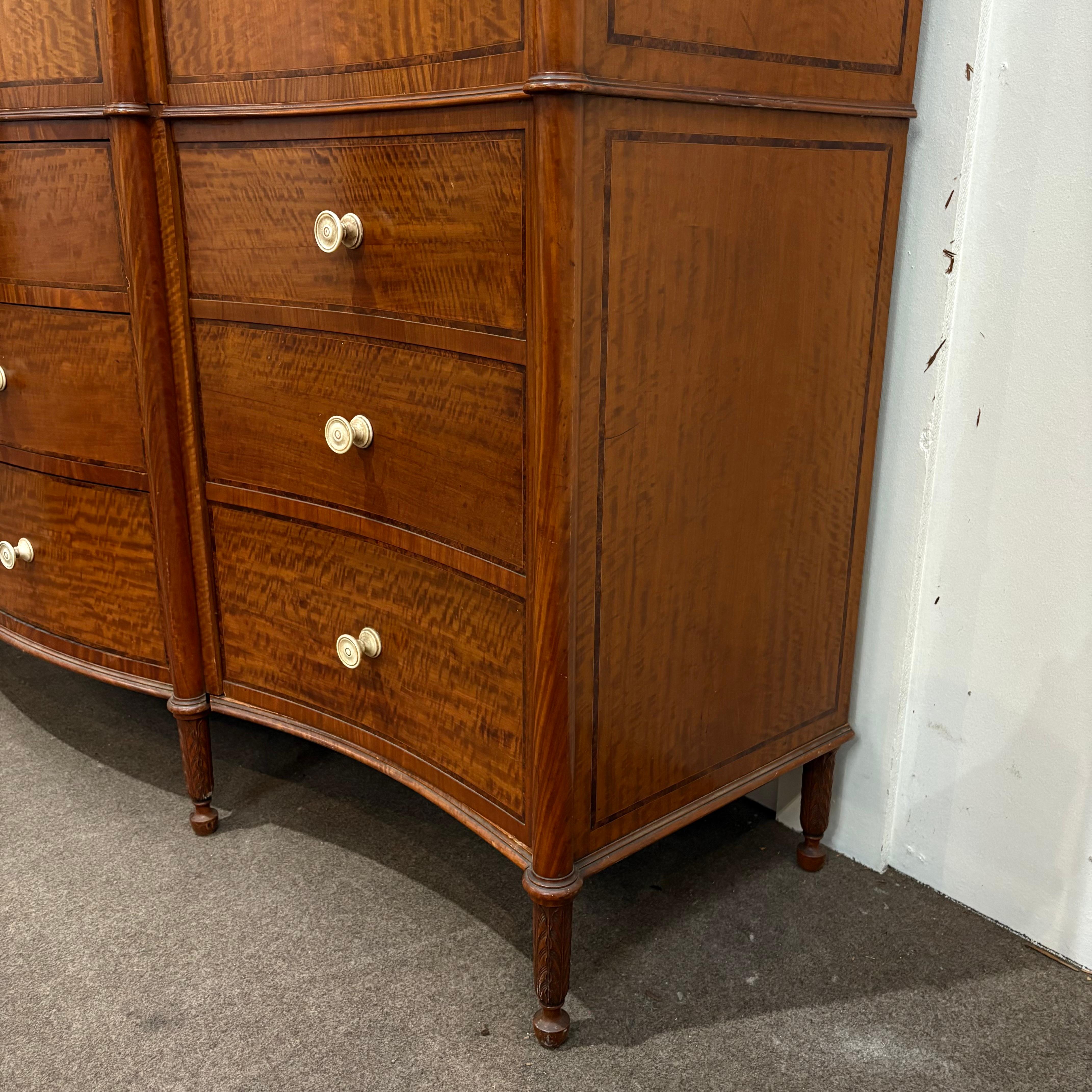 Edwardian Satinwood Garderobe von höchster Qualität im Angebot 2