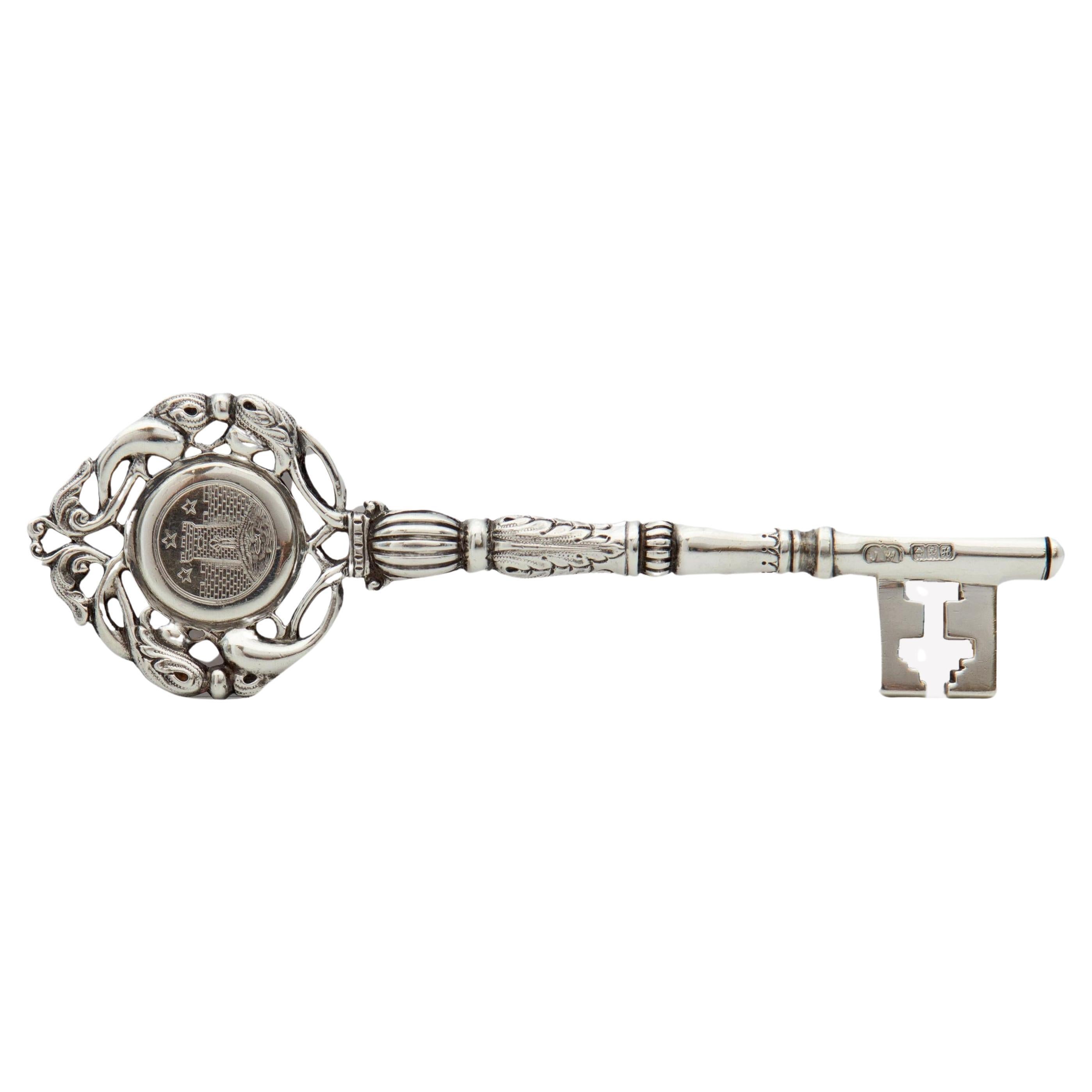 Edwardian Scottish Silver Presentation Key For The Perry Bandstand 1905 For Sale