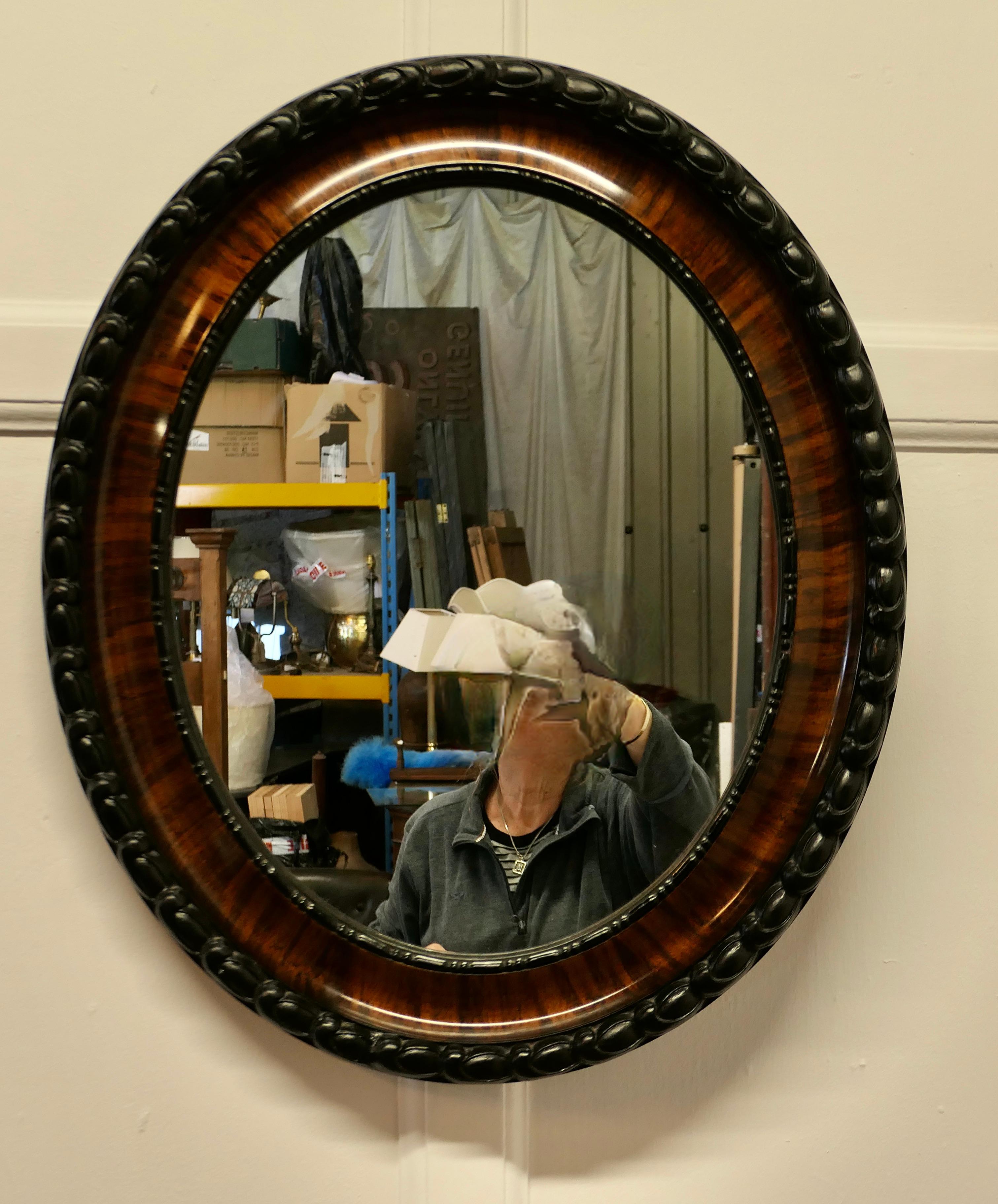 edwardian oval mirror