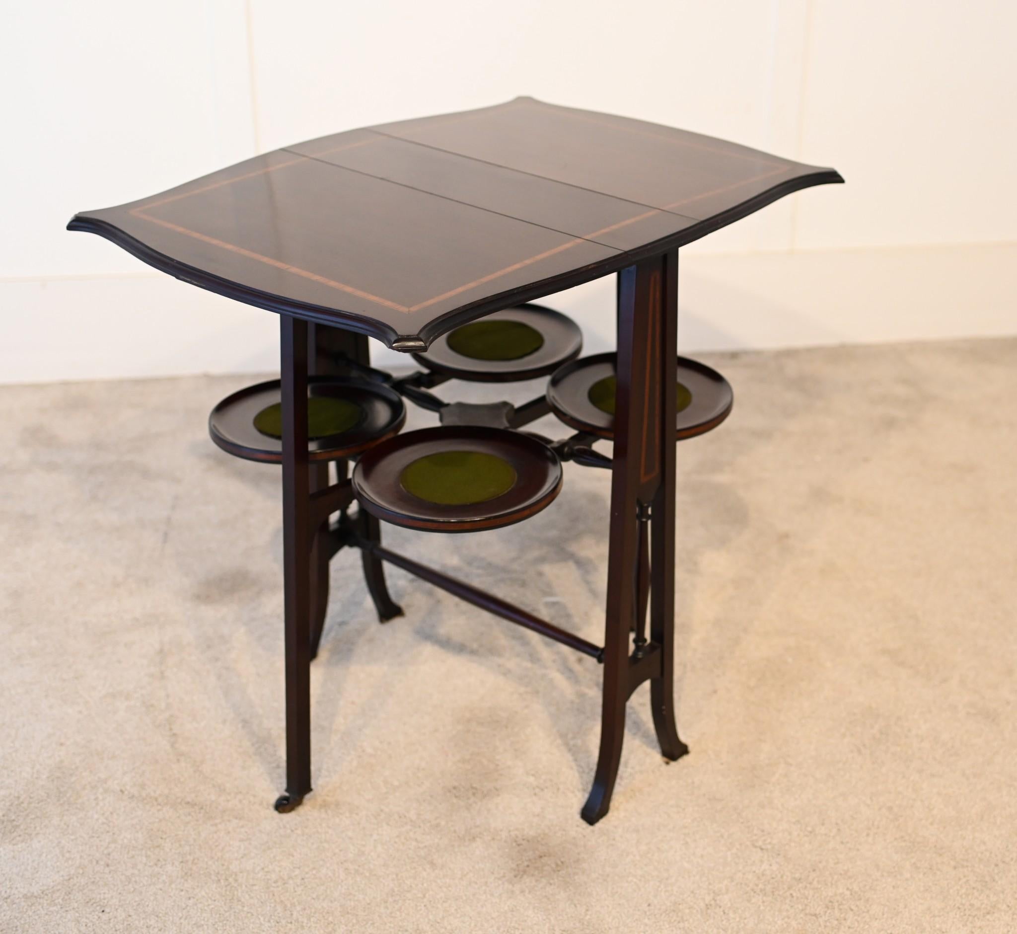 Edwardian Serving Table Cake Stand Art Nouveau 1900 For Sale 4