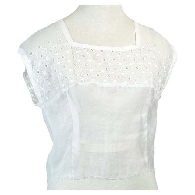 Edwardian Filet Lace Sailor Collar Blouse, 1910s For Sale at 1stDibs ...
