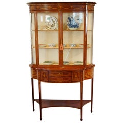 Edwardian Sheraton Revival Display Cabinet