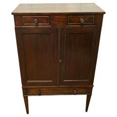 Edwardian  Side Cabinet  This piece stands on tapered legs, it h