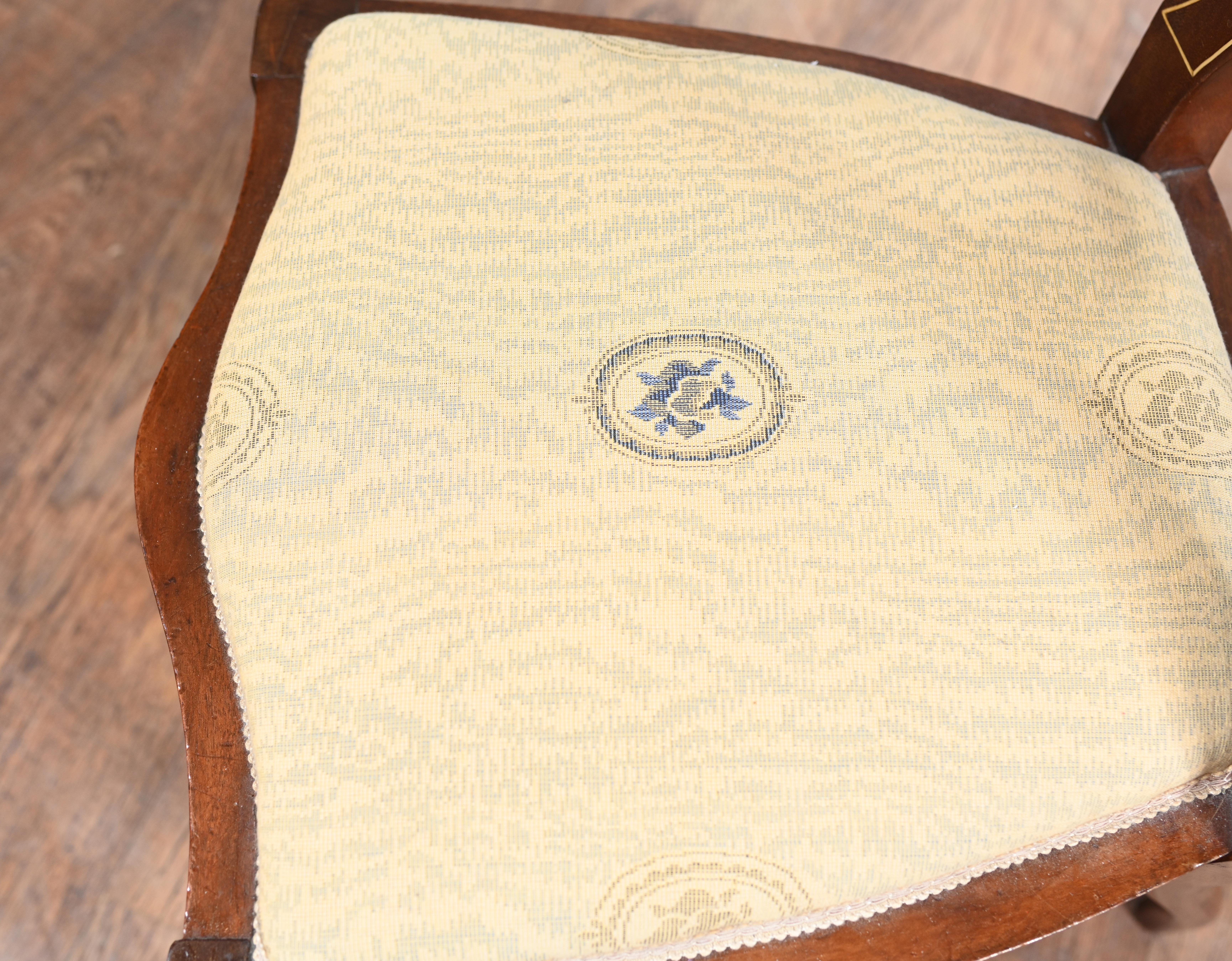 Edwardian Side Chairs Hepplewhite Shield Back 1910 For Sale 1