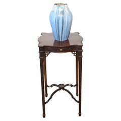 Edwardian Side Tea Table Mahogany Chippendale Style 1900