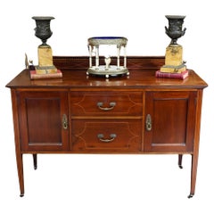 Used Edwardian Sideboard Mahogany Server Sheraton Inlay 1910