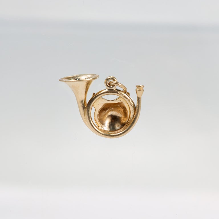 Edwardian Signed Whiteside and Blank 14k Gold Fox Hunt Charm for a ...