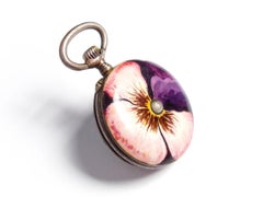 Edwardian Silver and Enamel Fob Watch for Repair
