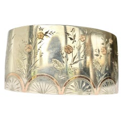 Edwardian Silver and Gold Overlay Bangle