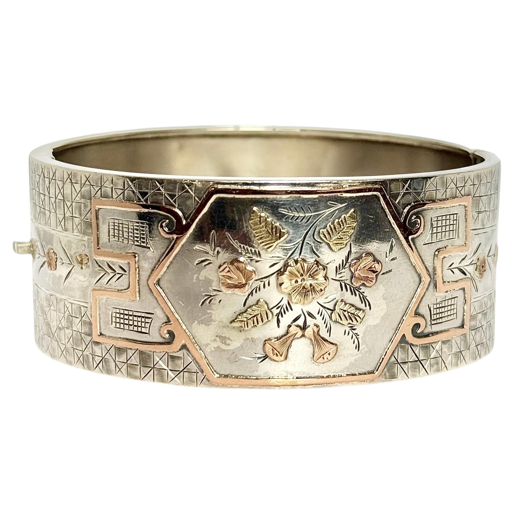 Edwardian Silver Decorative Bangle