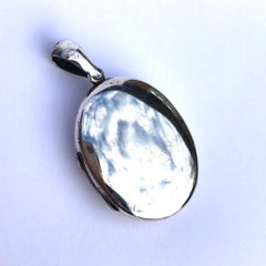 Edwardian Silver Engraved Locket