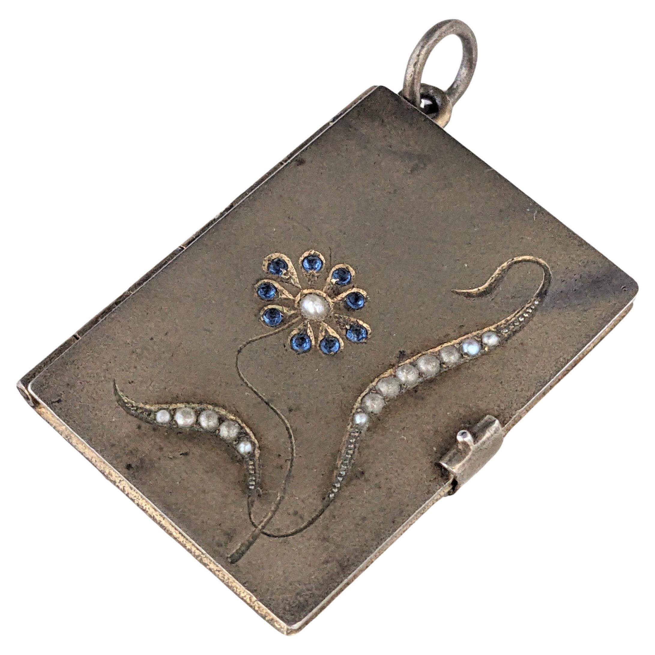 Edwardian Silver Gilt Love Locket