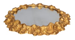 Edwardian Silver Gilt Mirrored Plateau