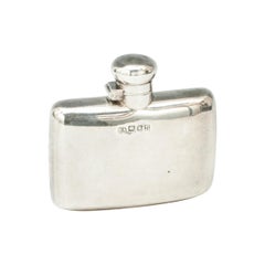 Edwardian Silver Hip Flask by Atkin Bros, Sheffield