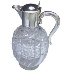 Edwardian Silver Mounted Claret Jug