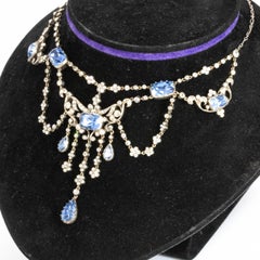 Edwardian Silver Paste Georgian Style Necklace