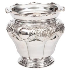 Antique Edwardian Silver Plate Cache Pot
