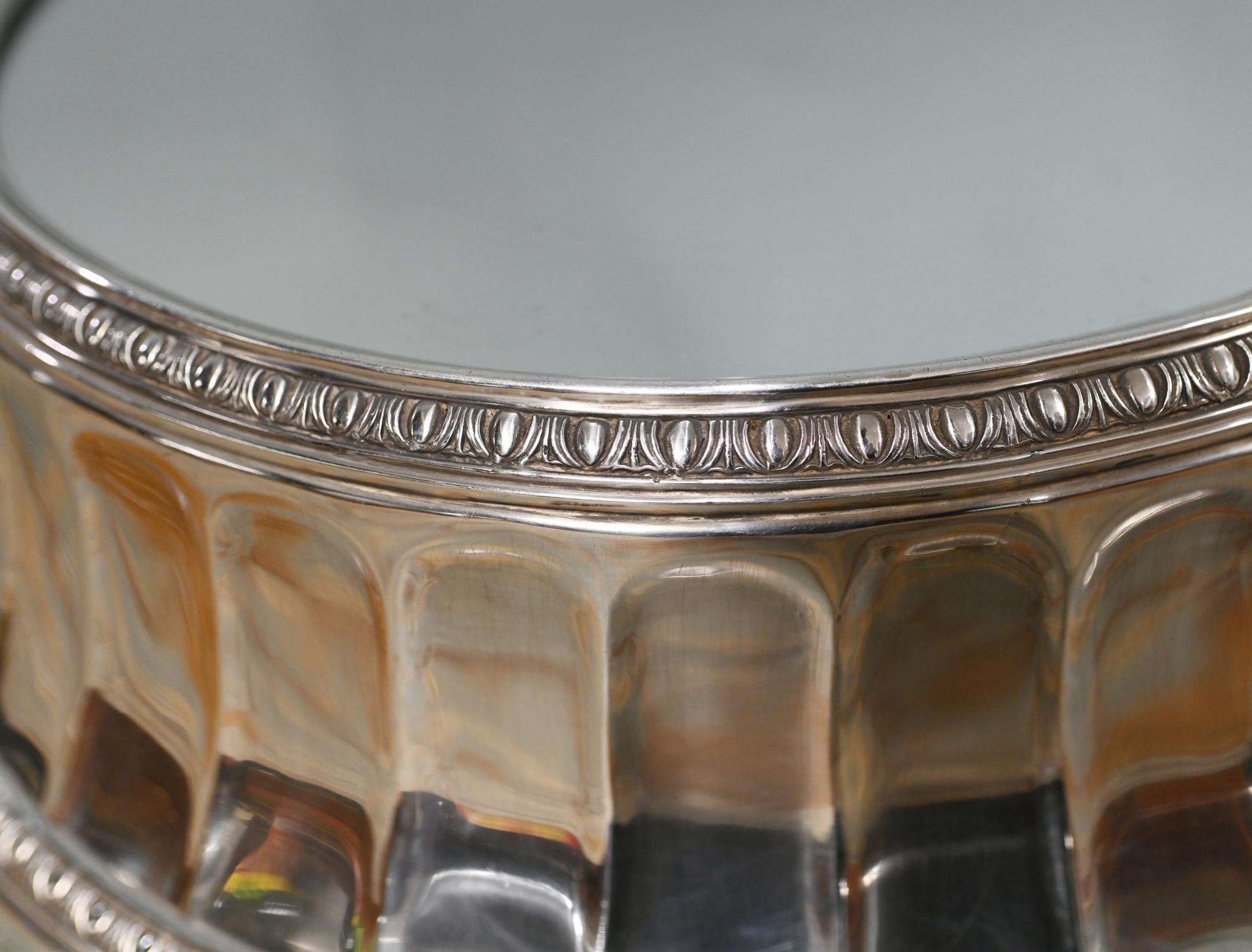 Argenté Edwardian Silver Plate Cake Stand Display Plateau Wedding Platter 1910 en vente