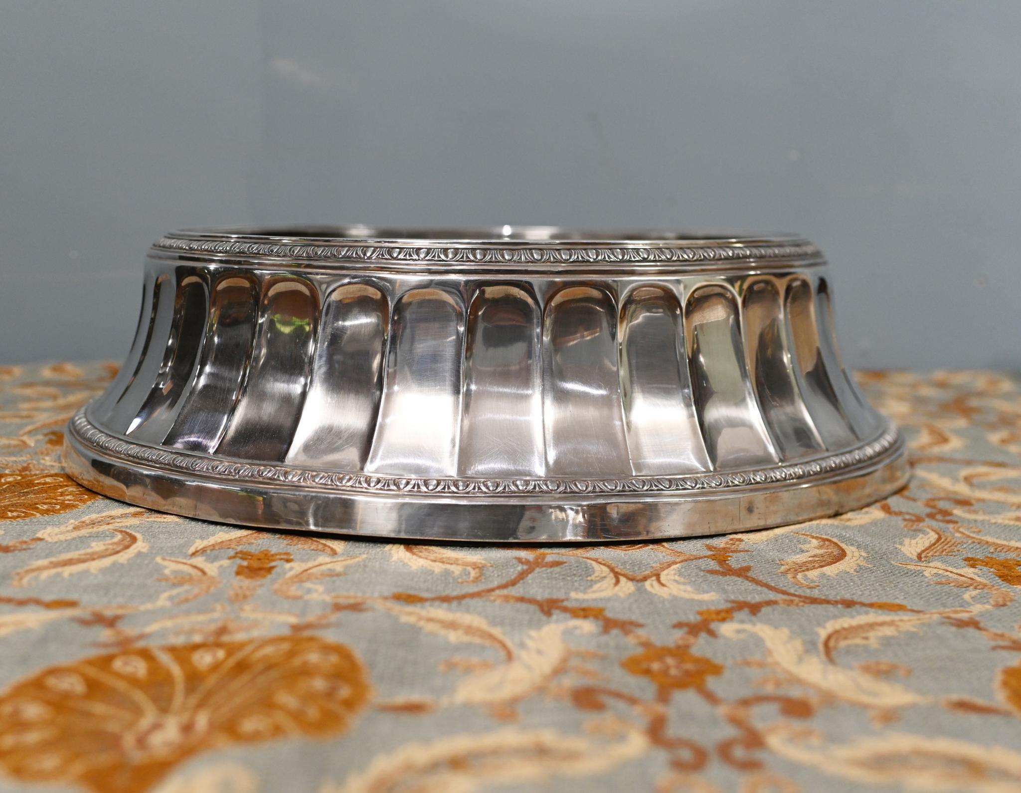 Début du 20ème siècle Edwardian Silver Plate Cake Stand Display Plateau Wedding Platter 1910 en vente