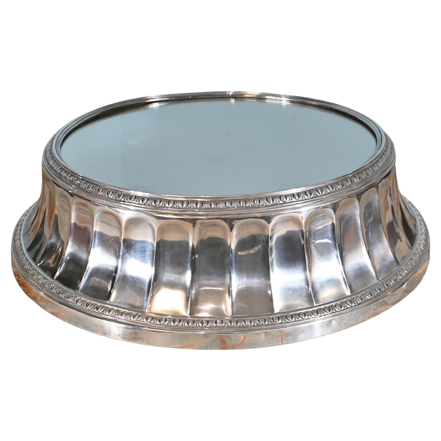 Edwardian Silver Plate Cake Stand Display Plateau Wedding Platter 1910