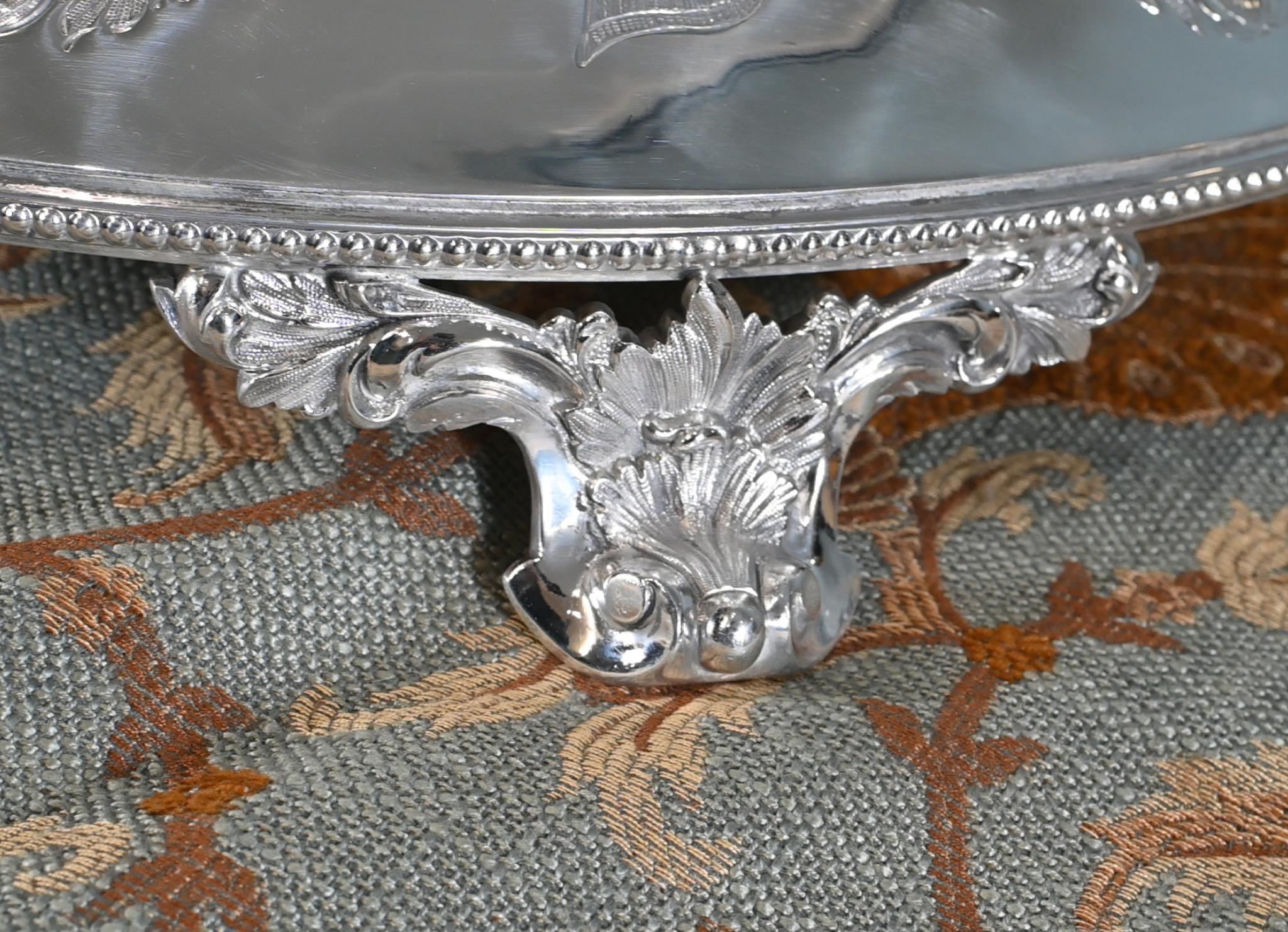 Alzata per torte in argento di epoca edoardiana Sheffield Mappin & Webb in vendita 5