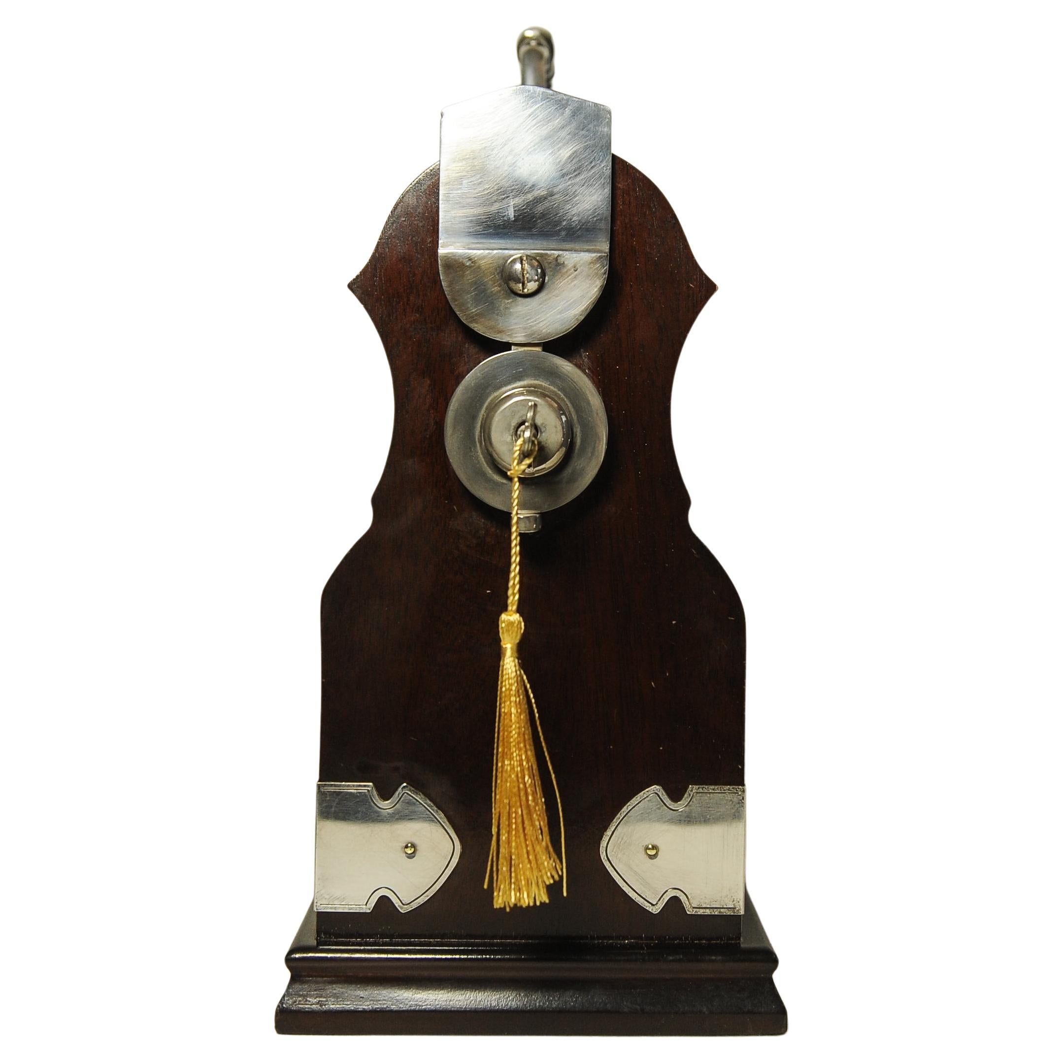Edwardian Tantalus With A Set of Three Square Cut Glass Decanters For Sale 2