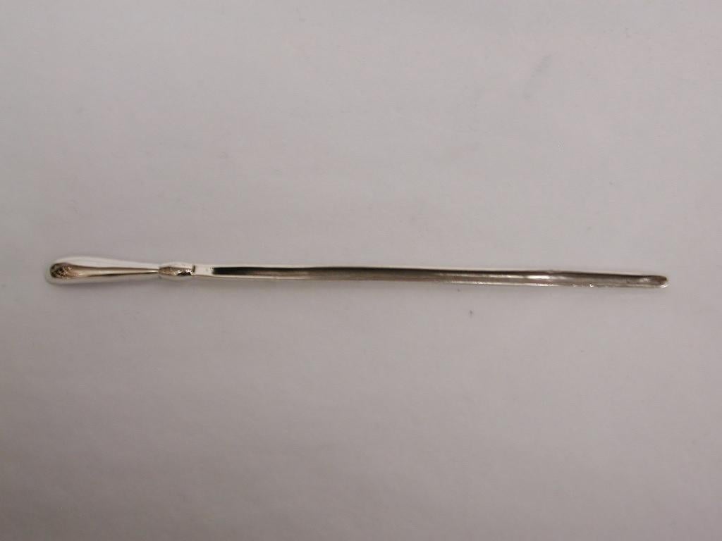 Sterling Silver Edwardian Silver Surgical Grooved Director, circa 1905, Arnold and Sons, London For Sale