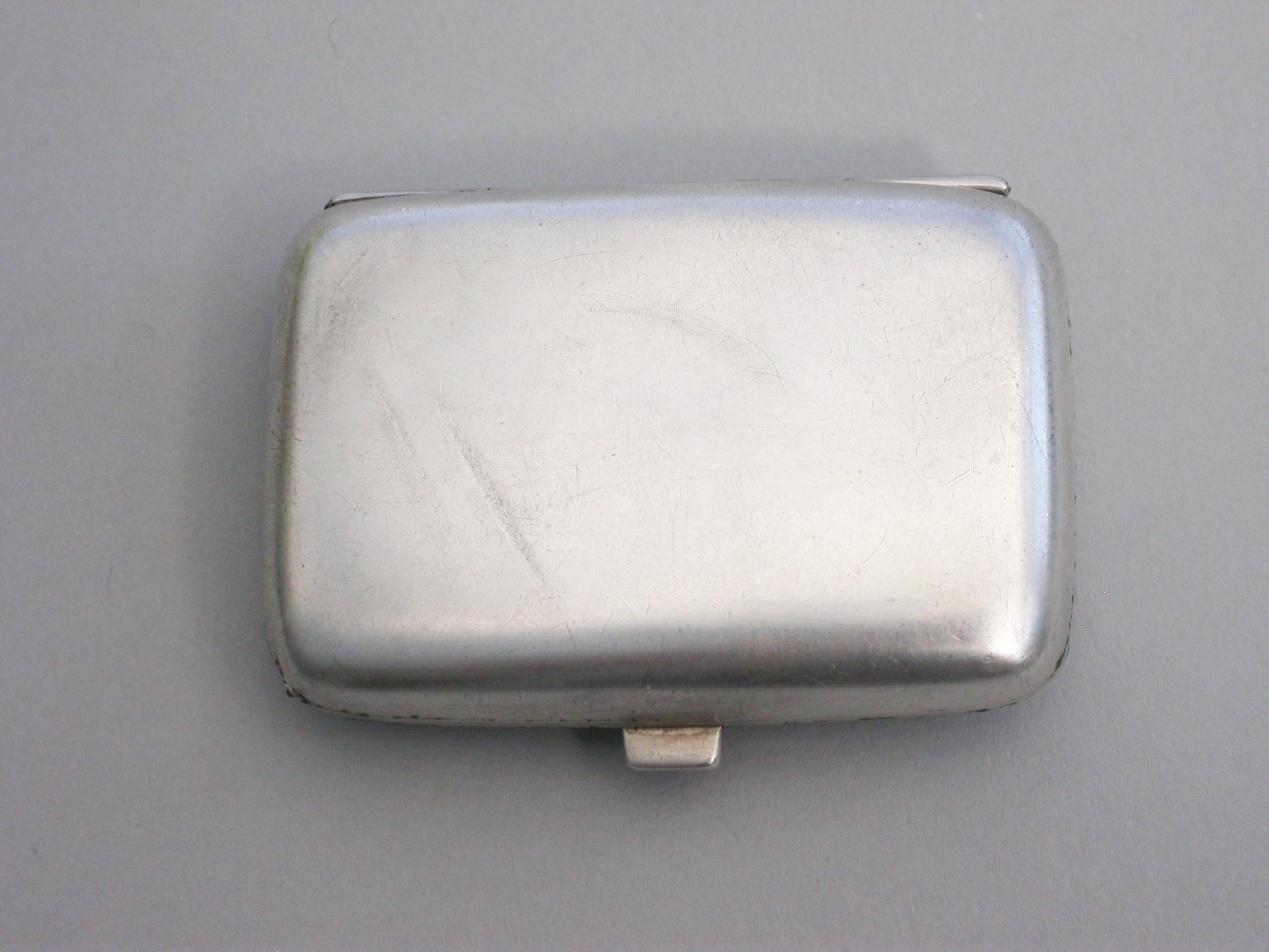 English Edwardian Silver Vesta Case with Unusual Articulated Mechanism, Asprey, 1907 For Sale
