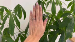 Edwardian Six Stone Diamond 18 Karat Gold Band Ring