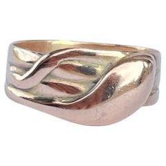 Edwardian Snake 9 Carat Gold Ring