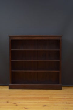 Edwardian Solid Oak Open Bookcase