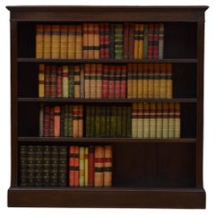 Edwardian Solid Oak Open Bookcase