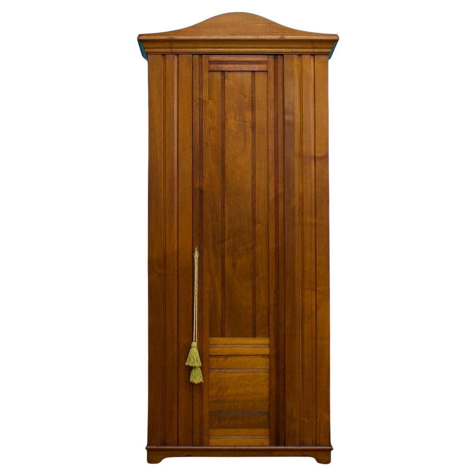 Vintage Art Deco Oak Hall Robe Cupboard or Wardrobe, 1920s For Sale at ...
