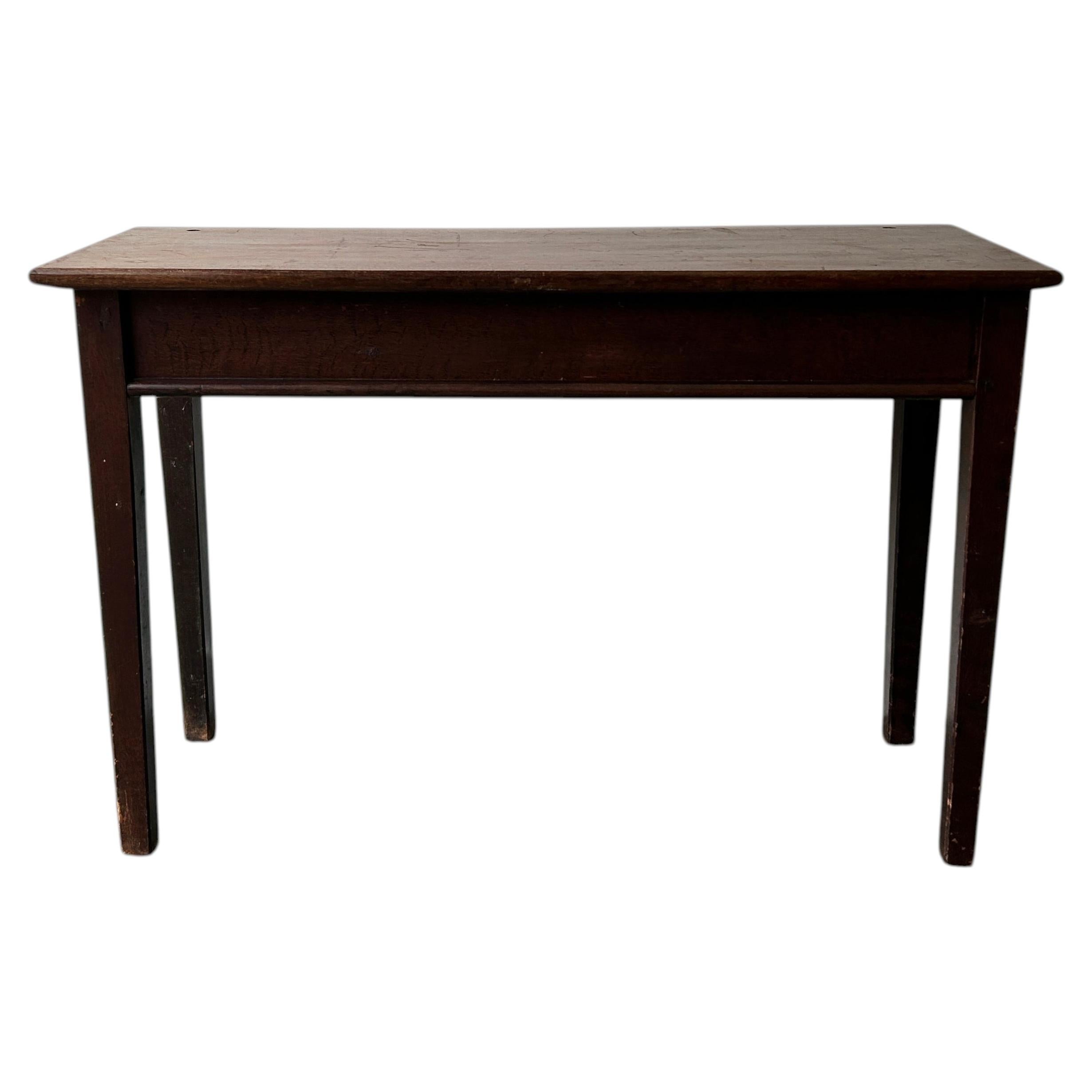 Edwardian solid wood side / console table circa 1880–1910