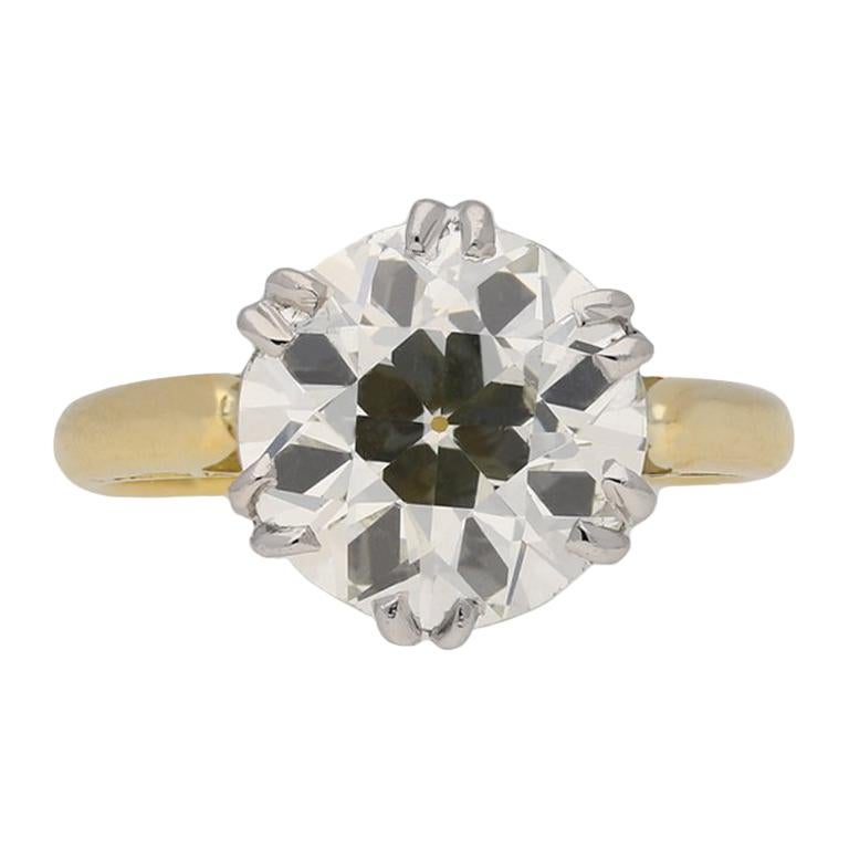 Edwardian Solitaire Diamond Ring, circa 1910