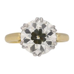 Edwardianischer Solitär-Diamantring, um 1910