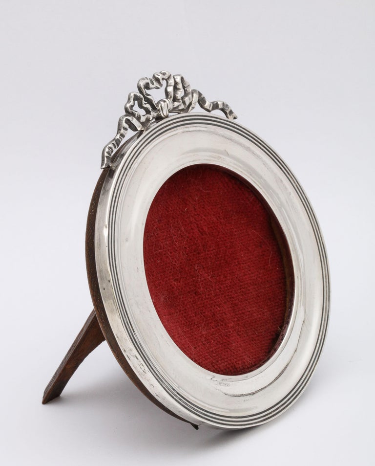 Edwardian Sterling Picture Frame with Wood Back, Charles S. Green Co