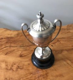 Edwardian Sterling Silver 1920s Trophy Presentation Cup