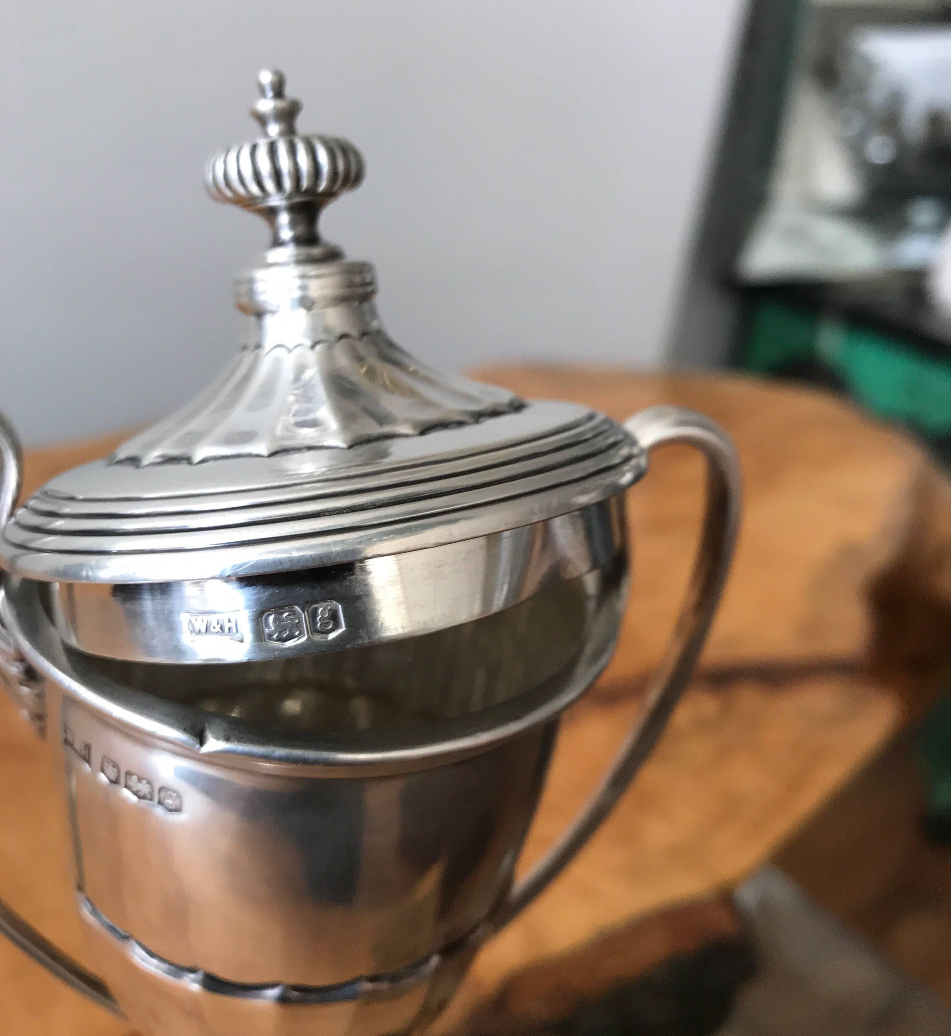 Edwardian Sterling Silver 1920s Trophy Presentation Cup 2