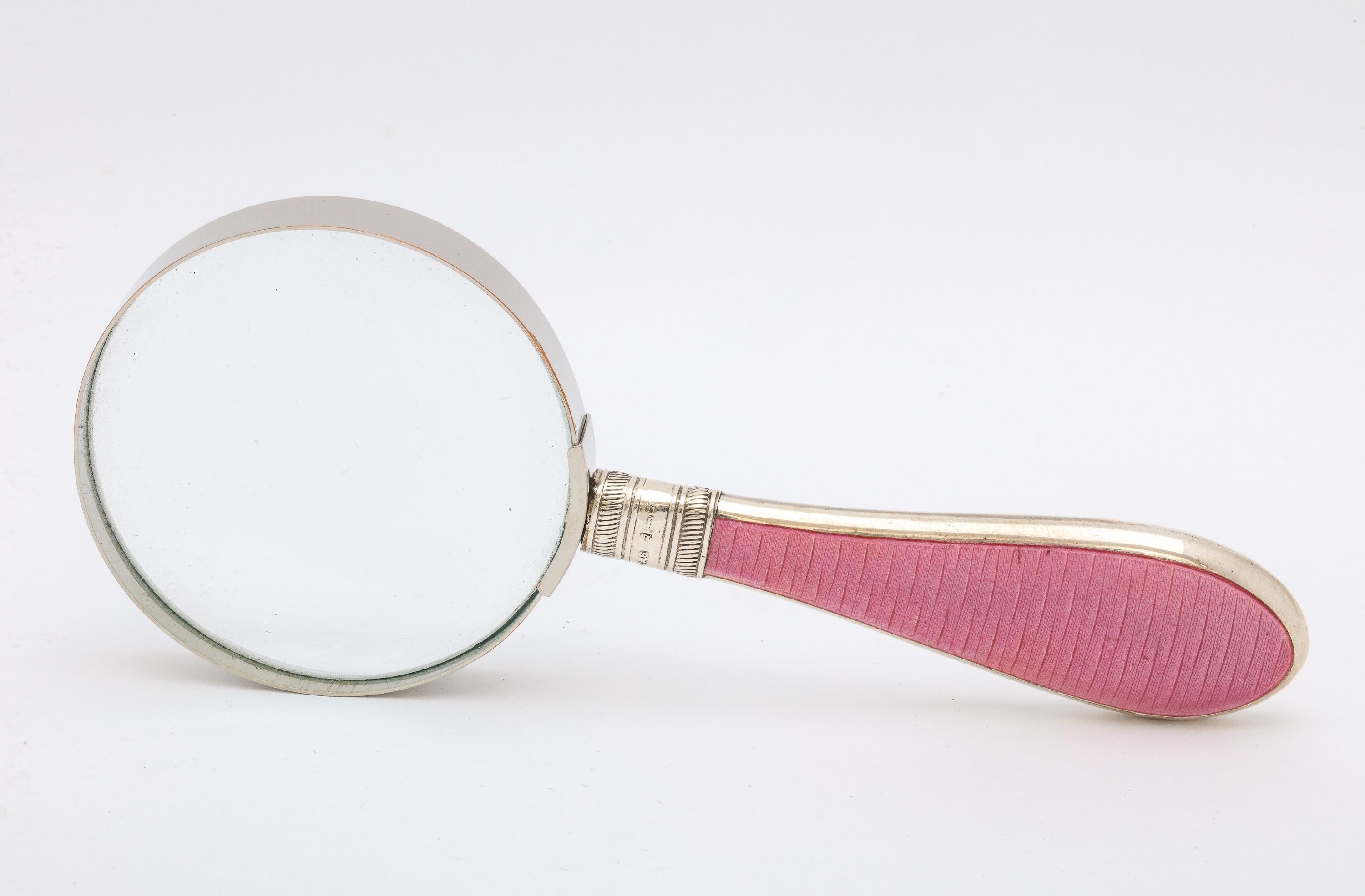 pink magnifying glass