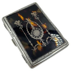Edwardian Sterling Silver and Tortoiseshell Vanity Case – London, 1910