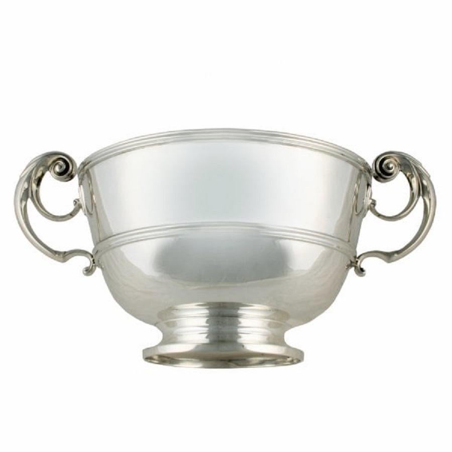 European Edwardian Sterling Silver Bowl, 20th Century For Sale