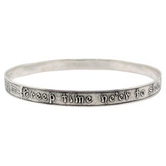 Edwardian Sterling Silver Bracelet with a King John Shakespeare Quote