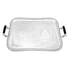 Edwardian Sterling Silver Commemorative Tray