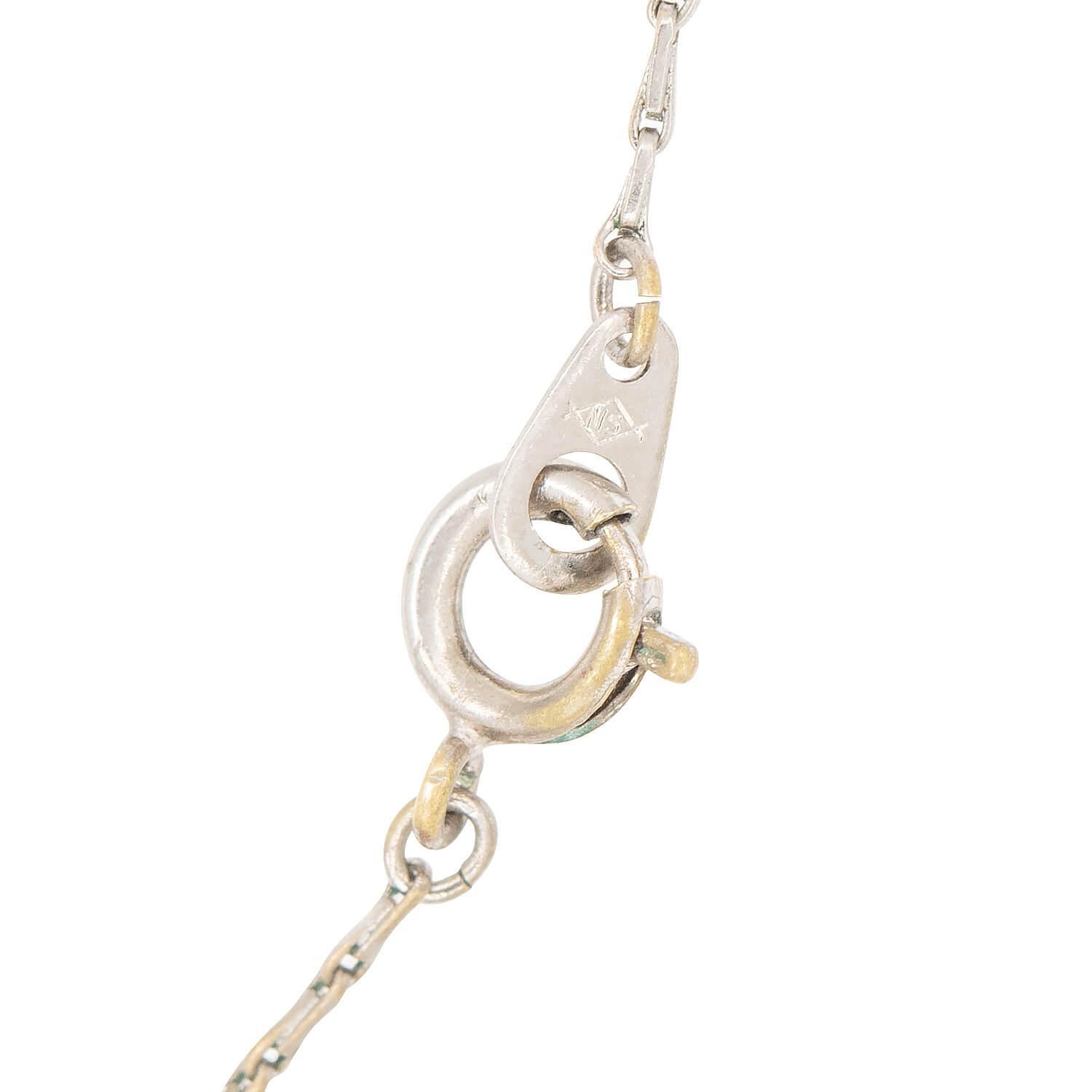 Collier lavalier édouardien en argent sterling et corail Bon état - En vente à Narberth, PA