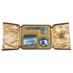 Set da fumo per gentiluomini in argento edoardiano di A.J Zimmermann, 1909