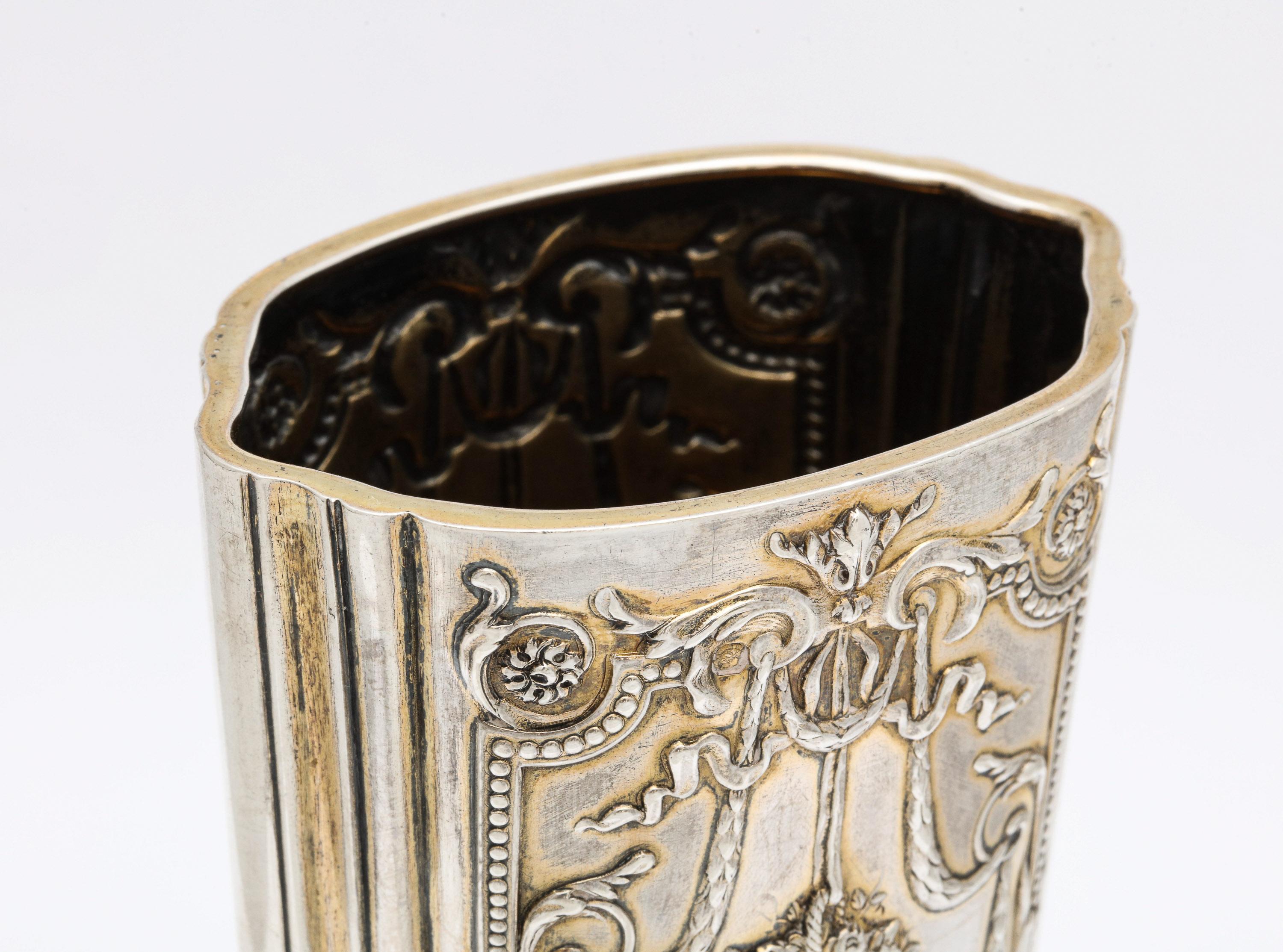 Edwardian Sterling Silver-Gilt Vase, Paris 5