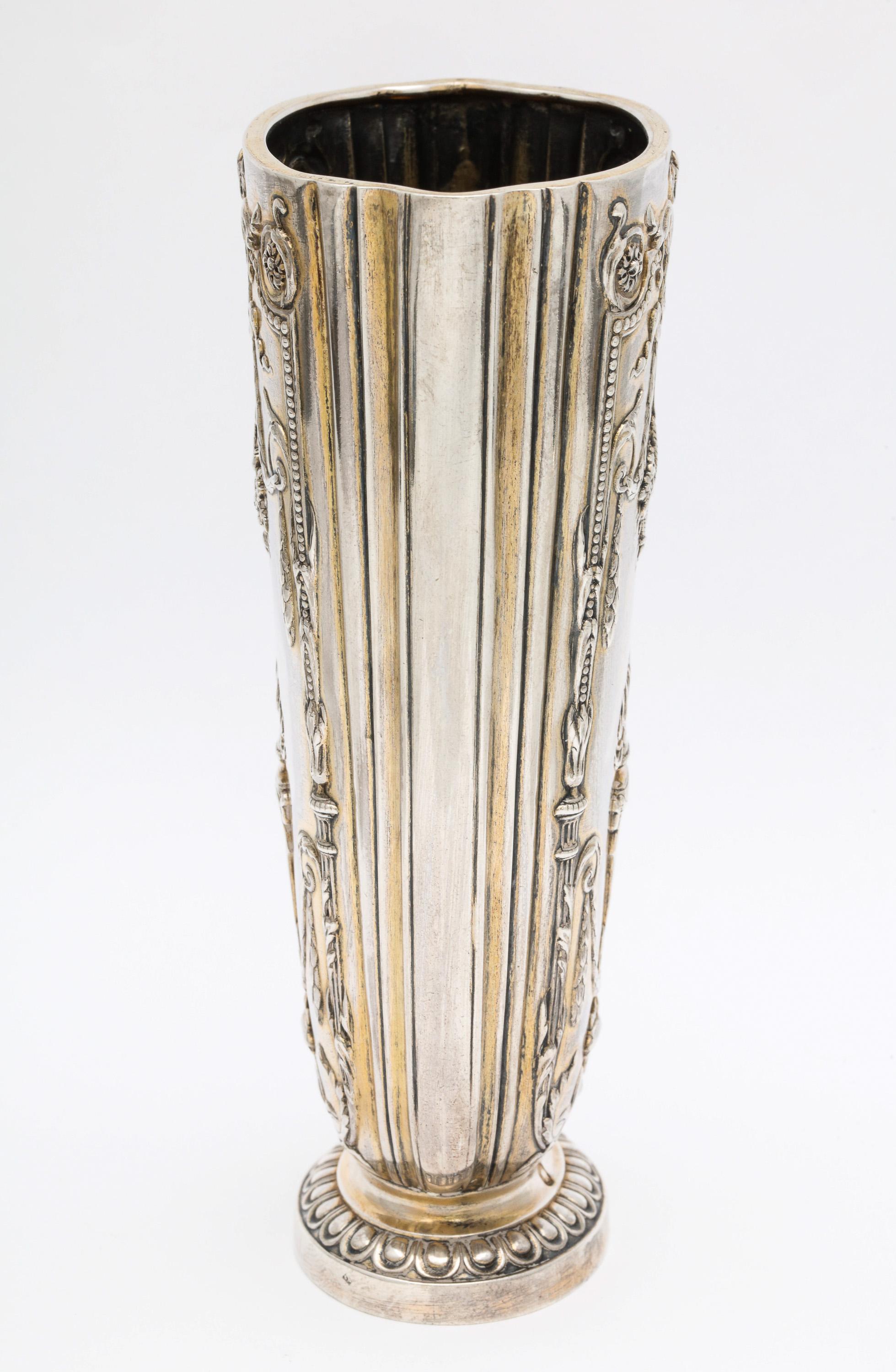 Edwardian Sterling Silver-Gilt Vase, Paris 6