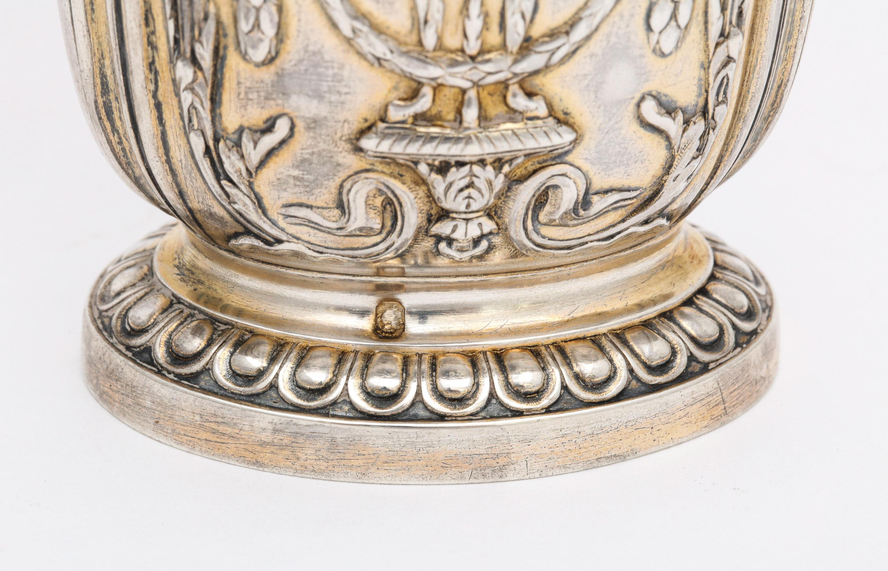 Edwardian Sterling Silver-Gilt Vase, Paris 2