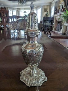 Edwardian Sterling Silver Handmade Salt & Pepper Shaker